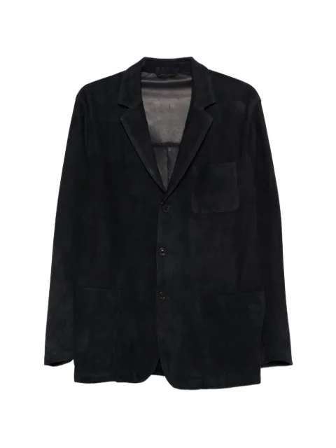 Boglioli patch-pocket leather jacket