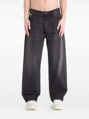 Boris Bidjan Saberi Cotton drop-crotch Jeans | ブラック | FARFETCH JP