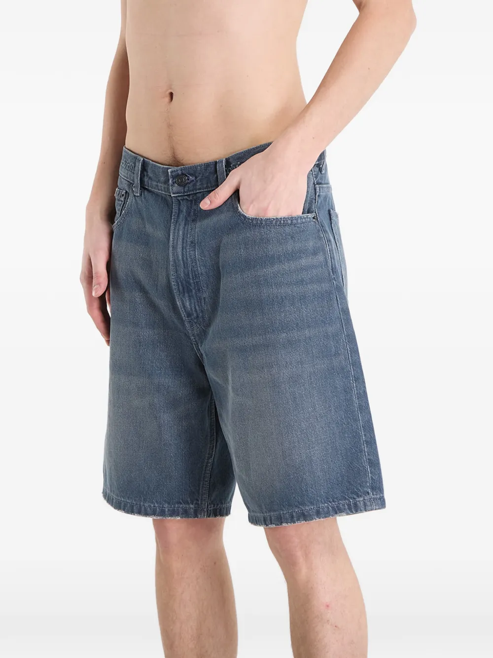  Calvin Klein 90s Blue Ash Denim Shorts 