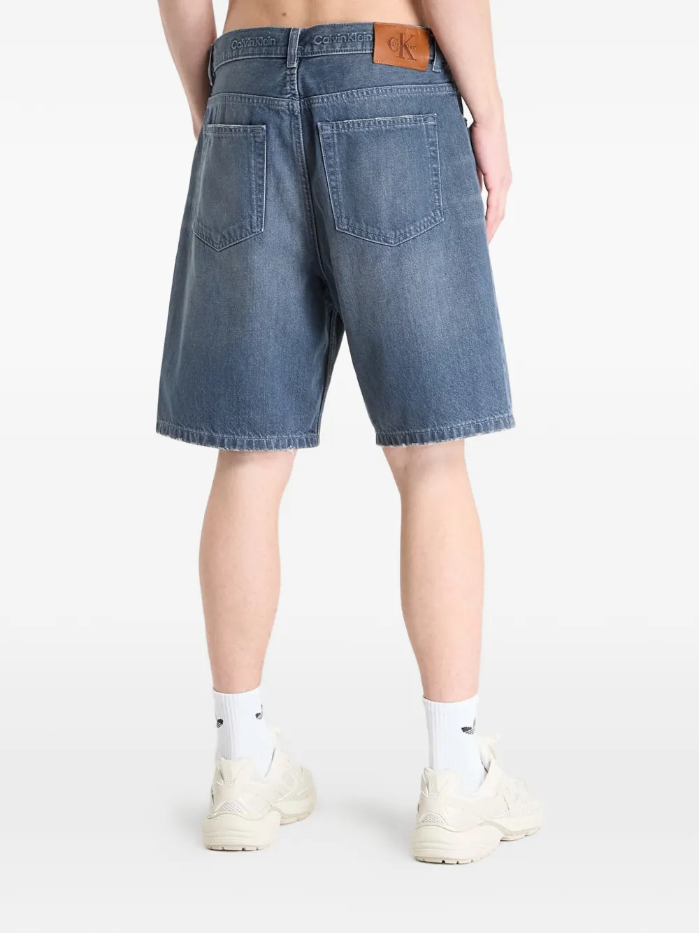  Calvin Klein 90s Blue Ash Denim Shorts 