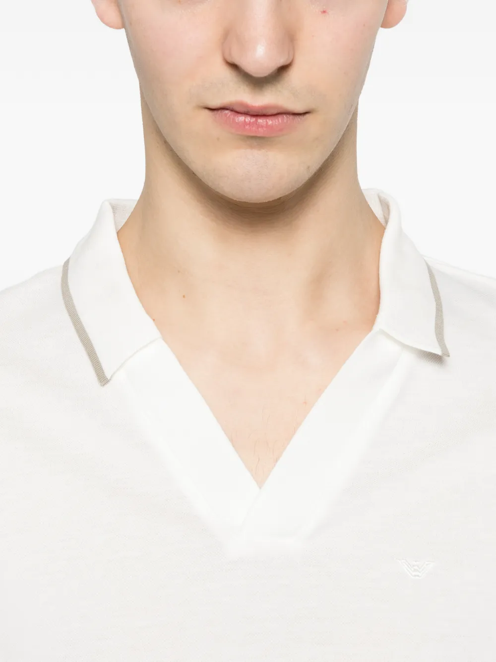 Emporio Armani T-shirt met V-hals Wit