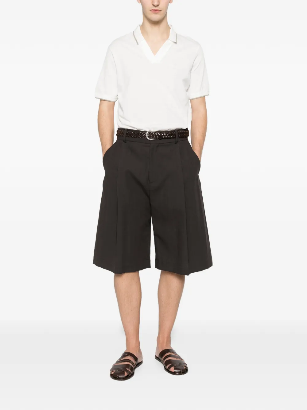 Emporio Armani T-shirt met V-hals Wit