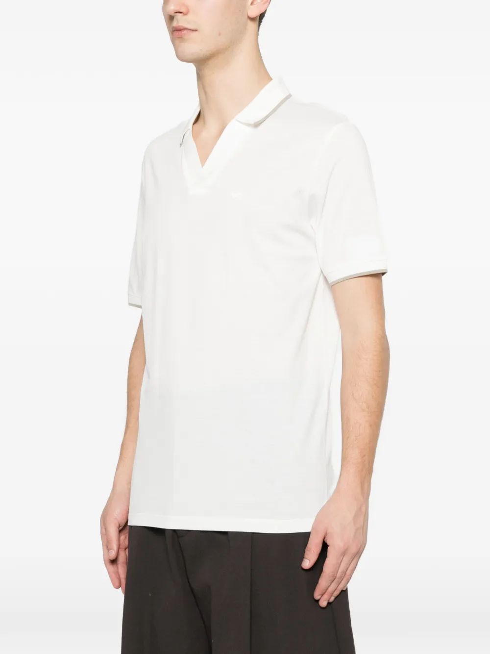 Emporio Armani T-shirt met V-hals Wit