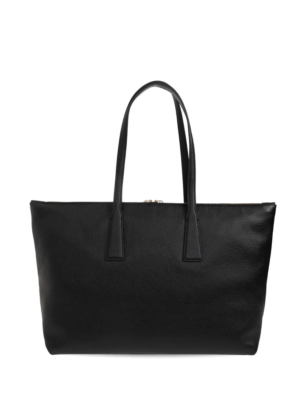 Furla Leren shopper met rits Zwart