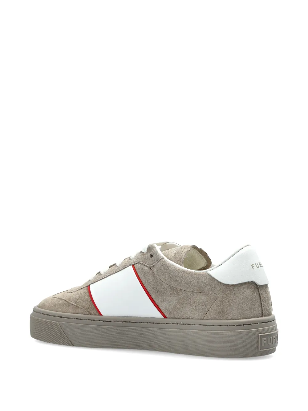 Furla Enjoy leren sneakers met streep-detail Beige