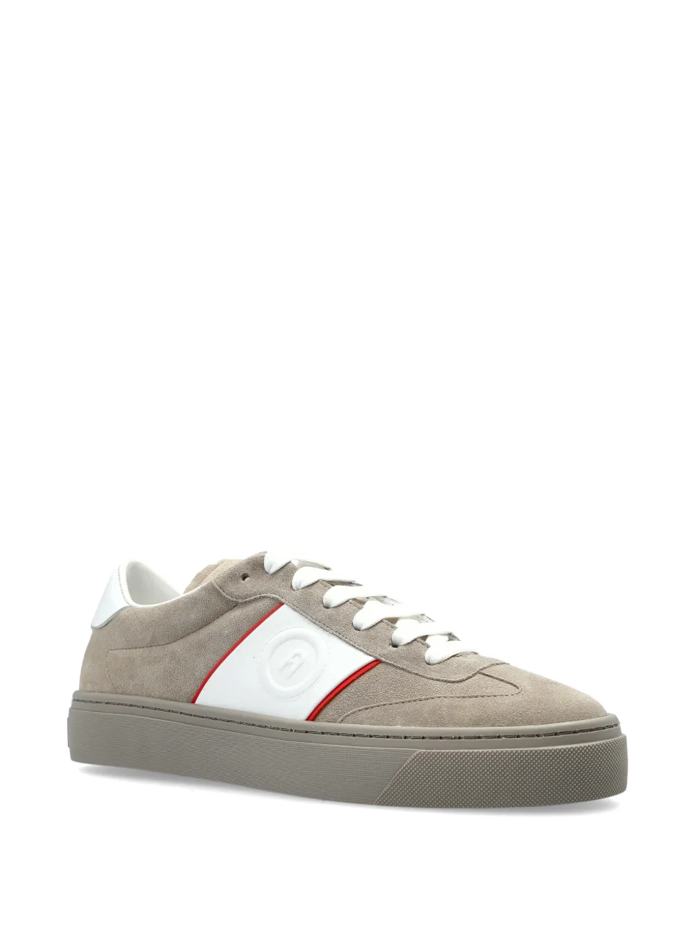 Furla Enjoy leren sneakers met streep-detail Beige