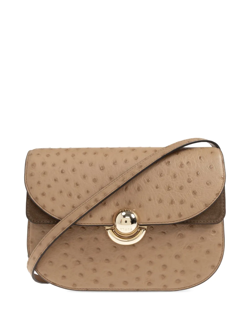 Furla small 'Sfera textured cross-body bag - Marrone