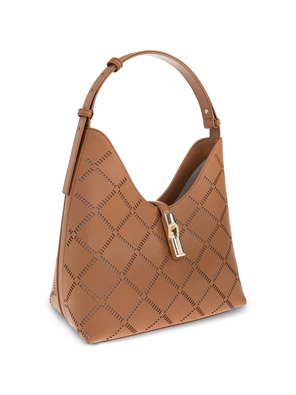 Medium Goccia Laser-Cut Shoulder Bag