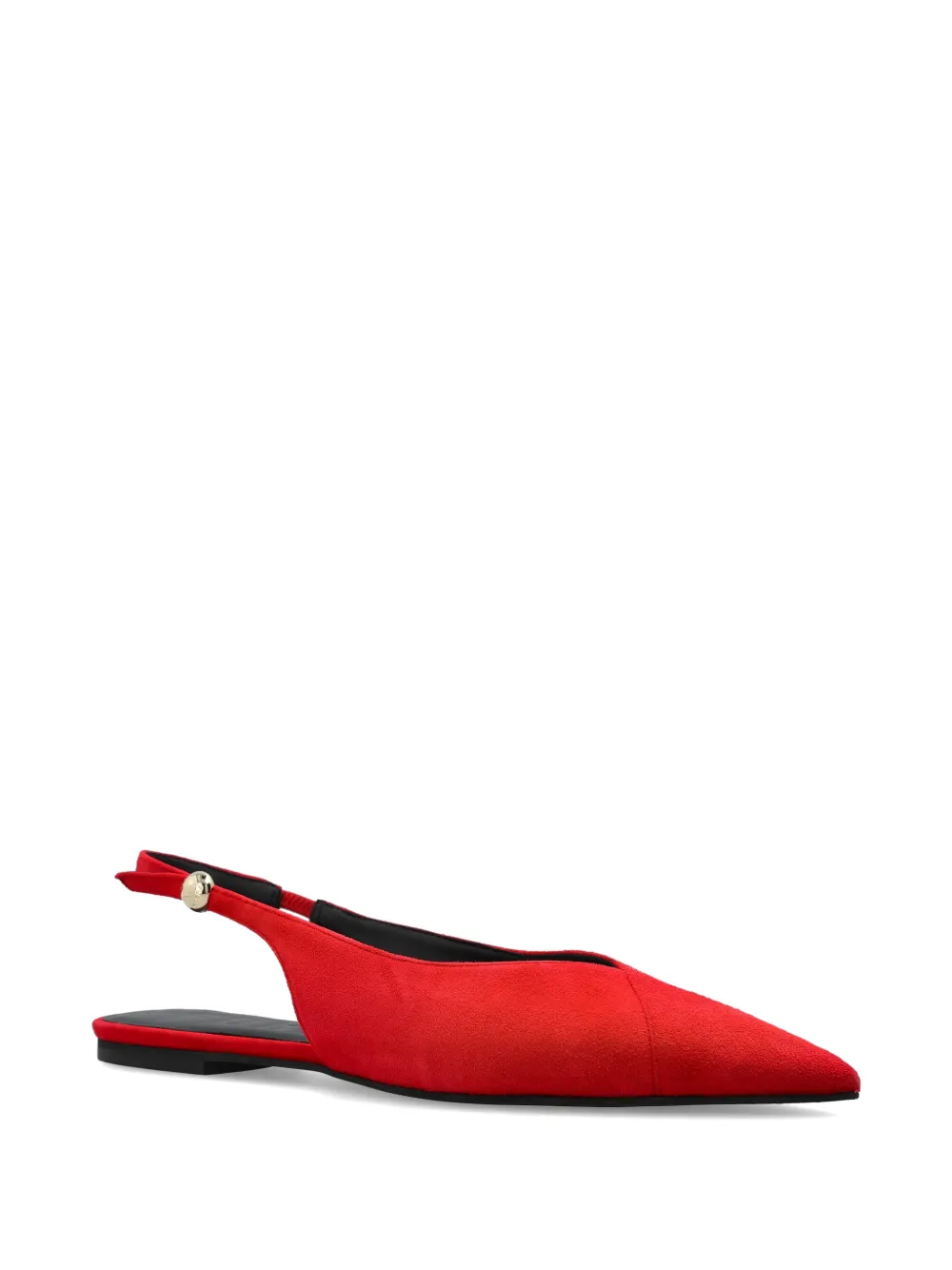 Furla Sfera pointed-toe leather pumps Rood