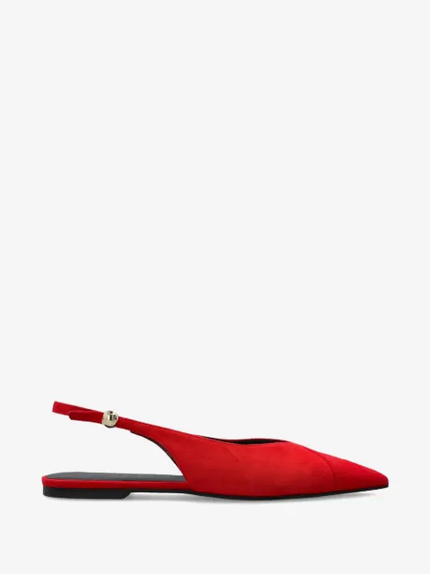 Furla zapatillas Sfera de piel con puntera en punta