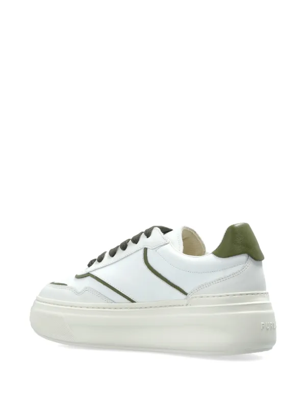 Furla Nuage lace-up Leather Sneakers | White | FARFETCH