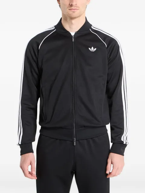 adidas SST embroidered-logo zip-up sweatshirt
