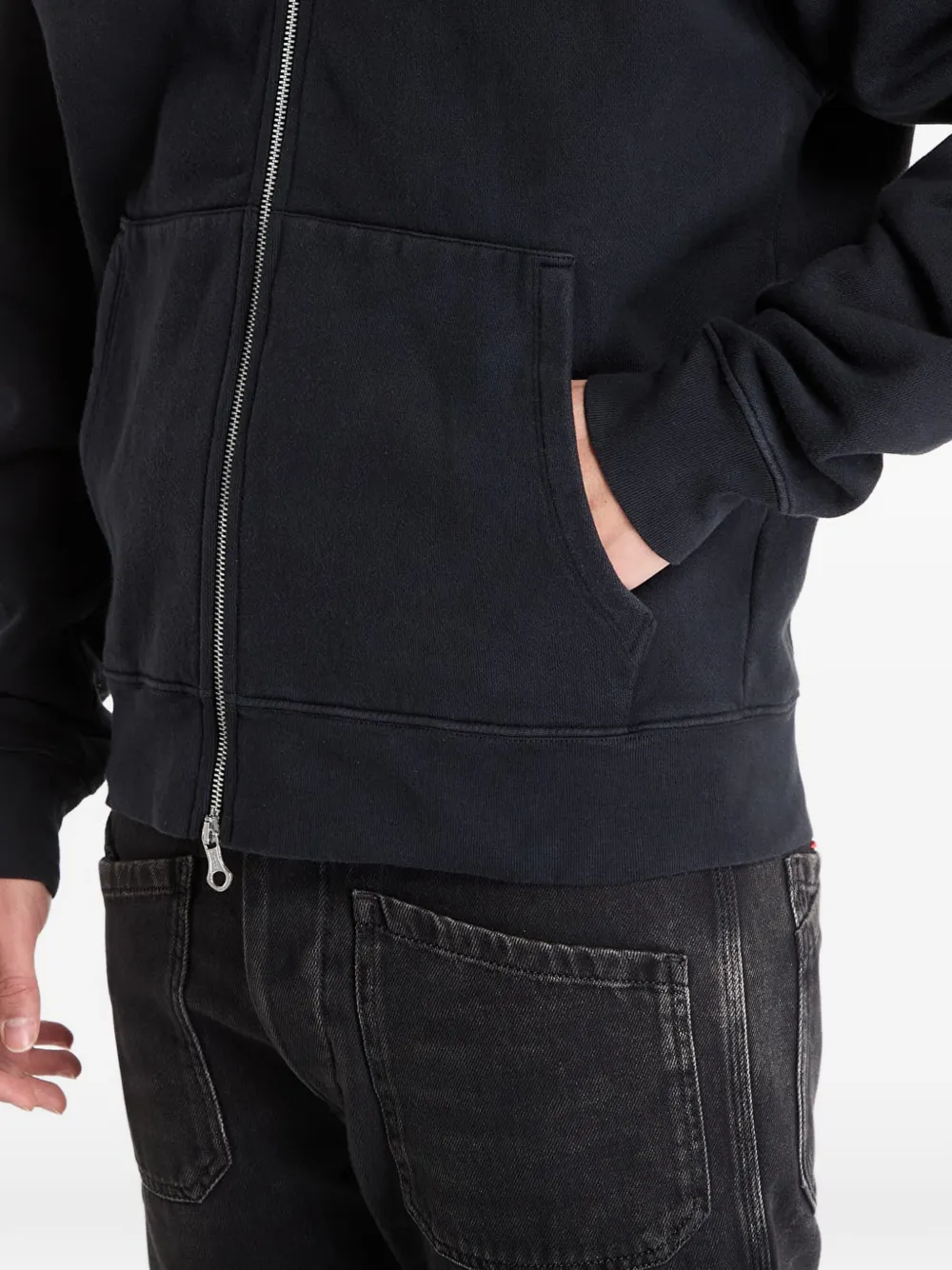 OUR LEGACY Rascal hoodie met rits Zwart