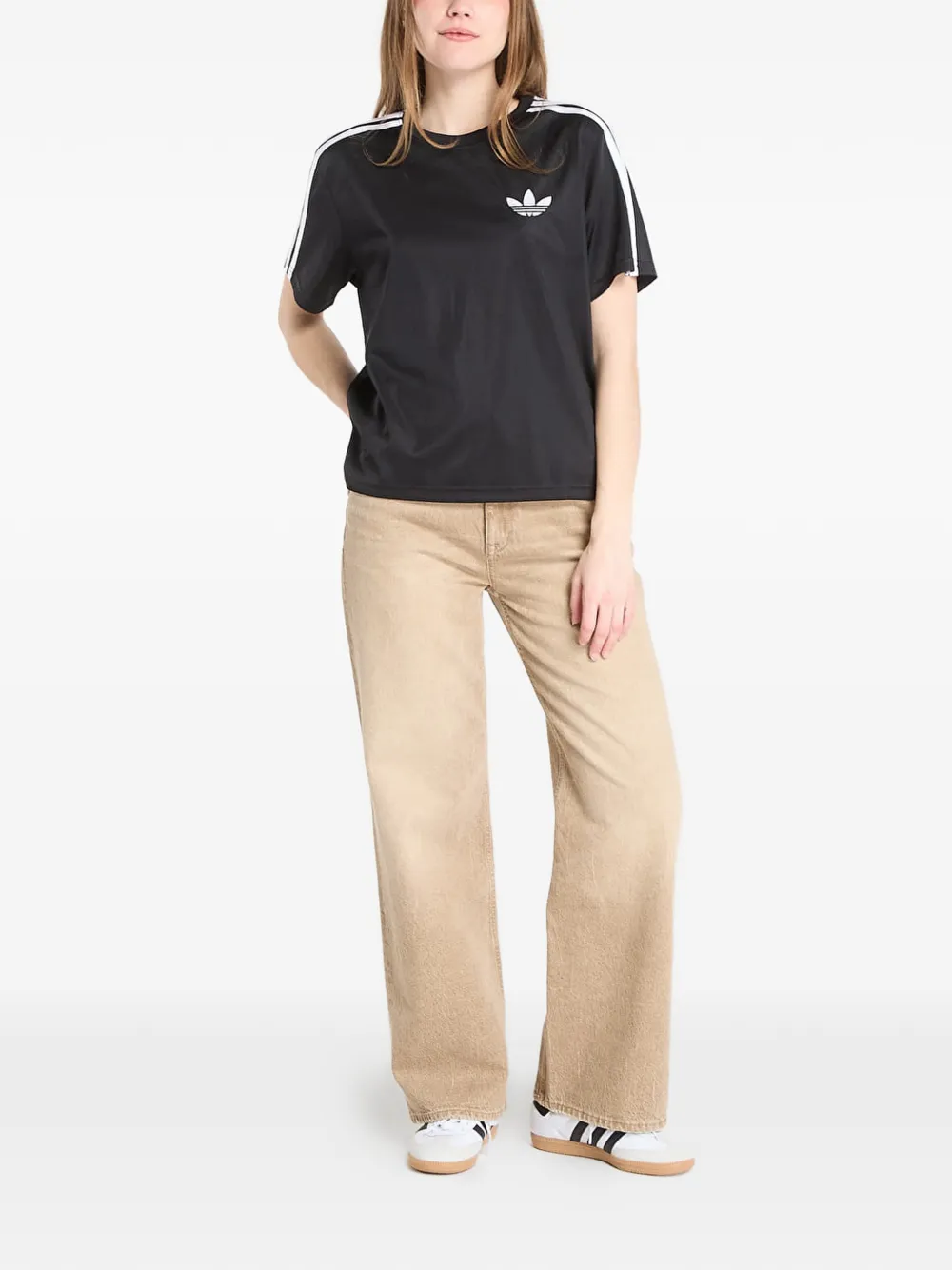 adidas Firebird T-shirt Zwart