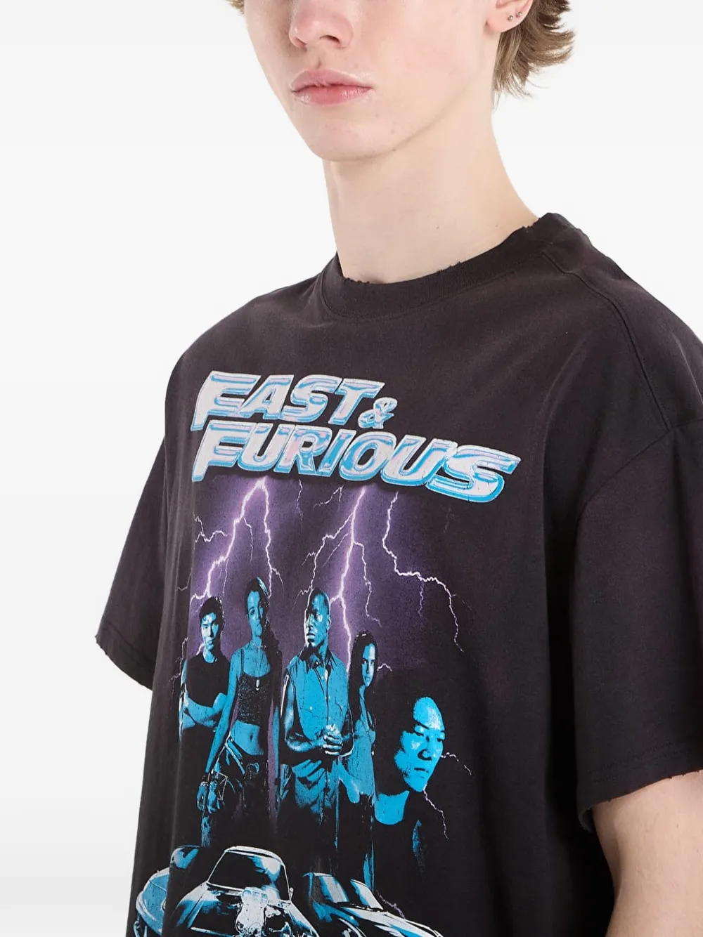 PUMA x Fast & Furious ruimvallend T-shirt Zwart