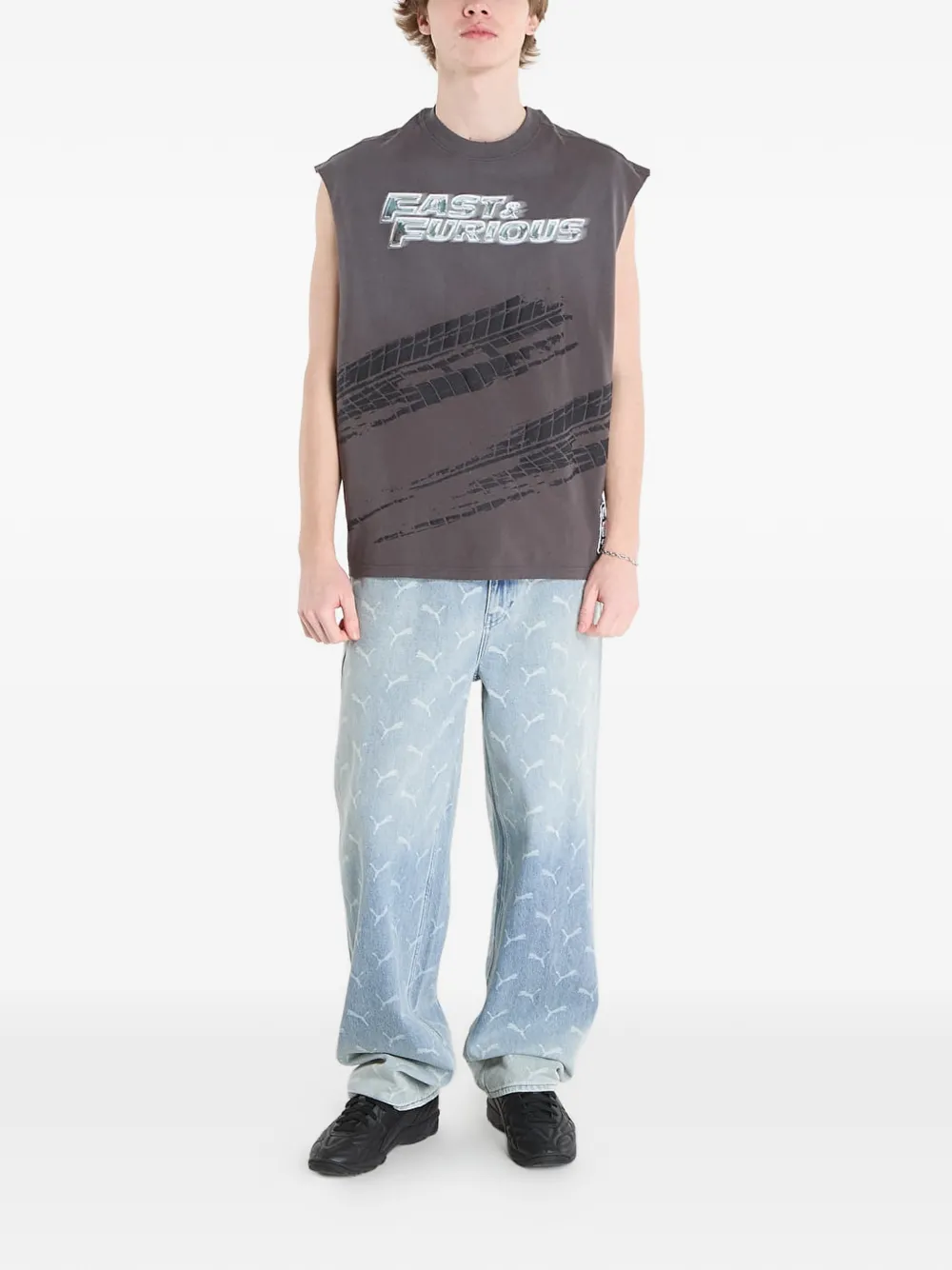 PUMA x Fast & Furious Cut-Off tanktop Grijs