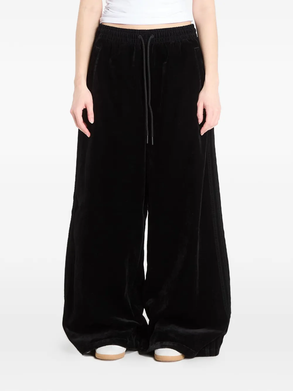 adidas drawstring track pants - Nero