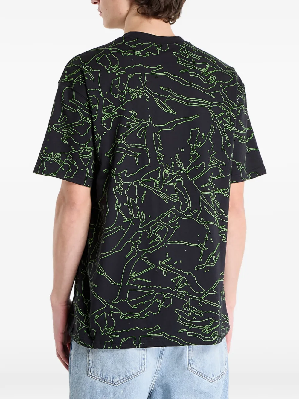 Nike T-shirt met print Zwart