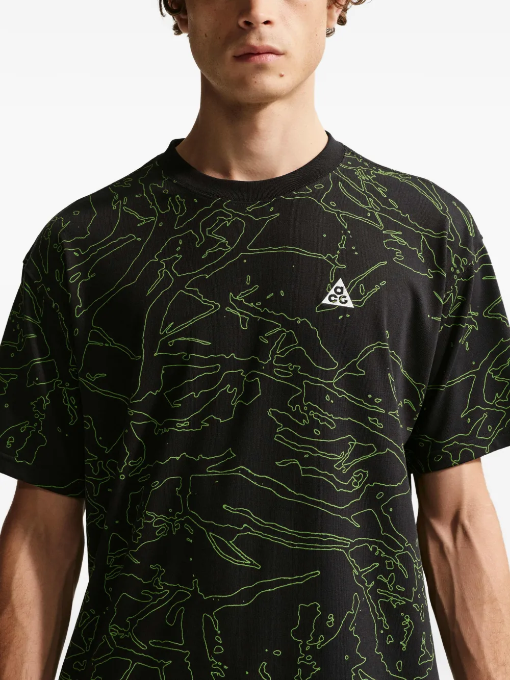 Nike T-shirt met print Zwart