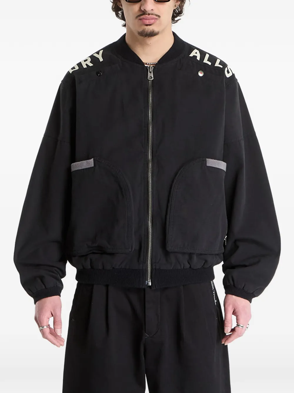  Human Made Zip-up Bomber Jacket - Black 