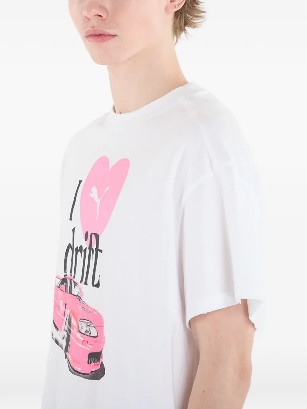 PUMA x Fast & Furious ruimvallend T-shirt Wit