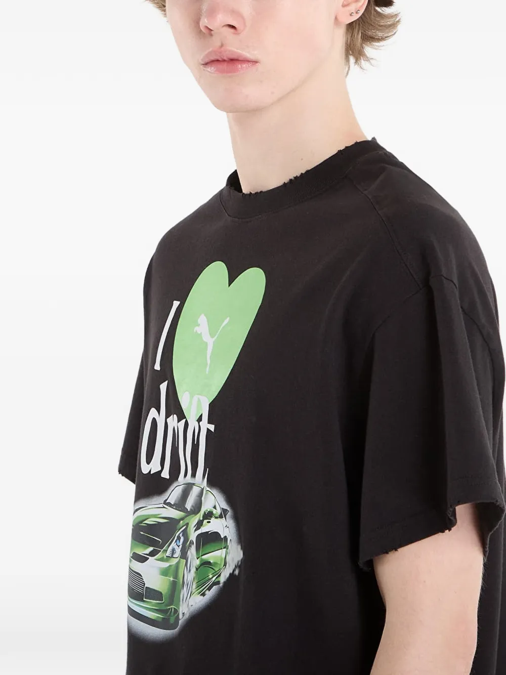 PUMA x Fast & Furious ruimvallend T-shirt Zwart