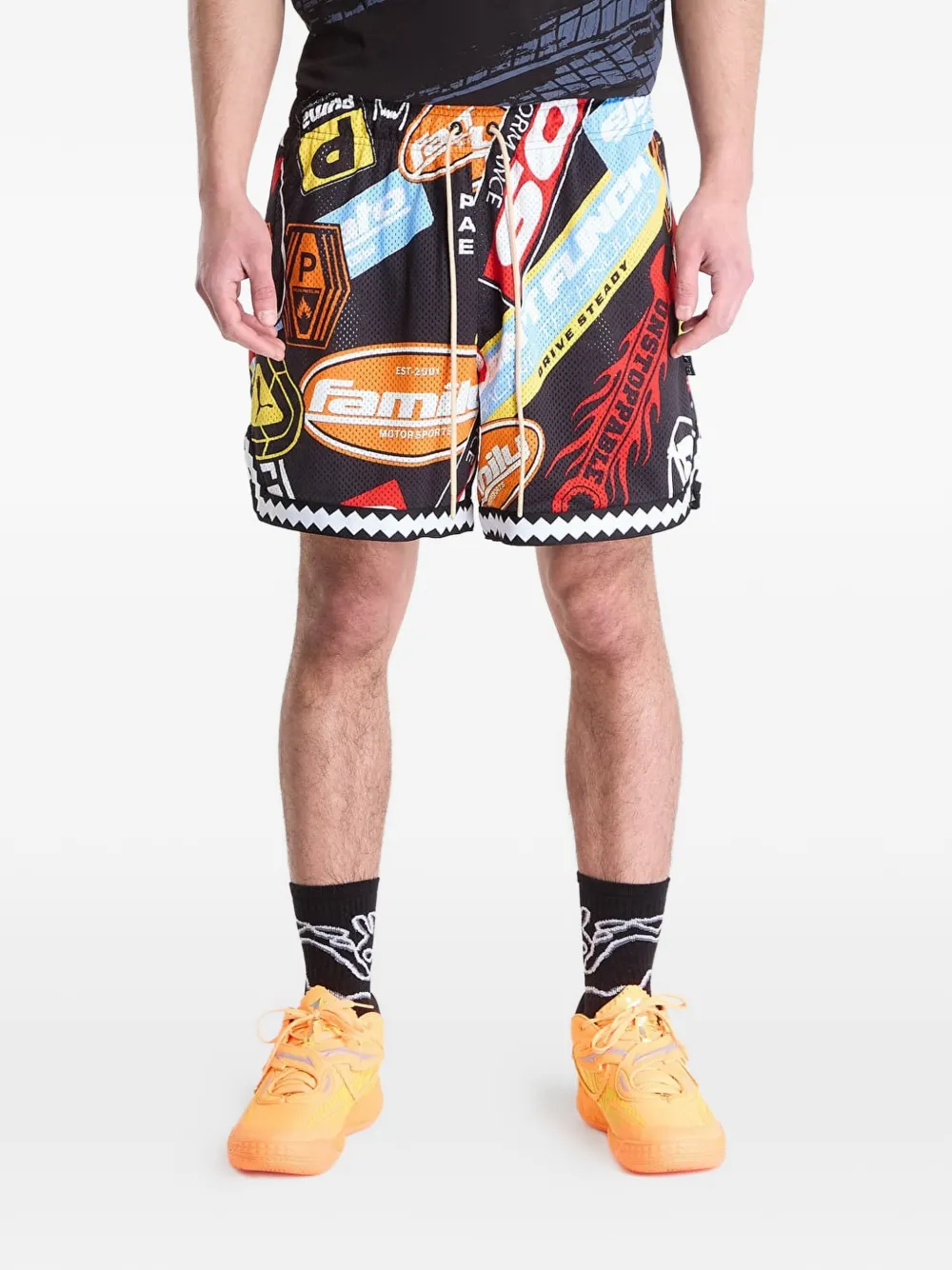 PUMA x Fast & Furious shorts met print Zwart