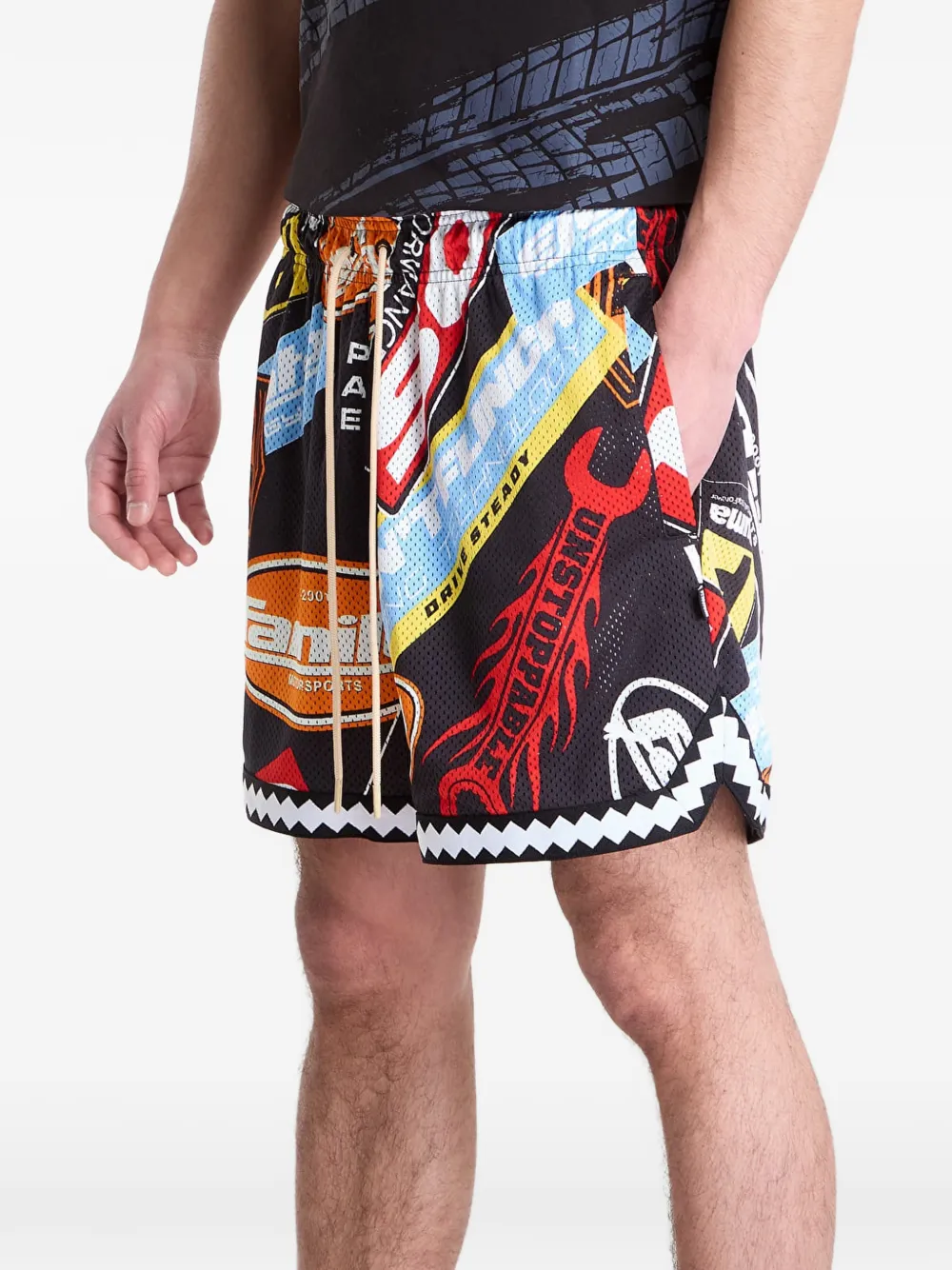 PUMA x Fast & Furious shorts met print Zwart