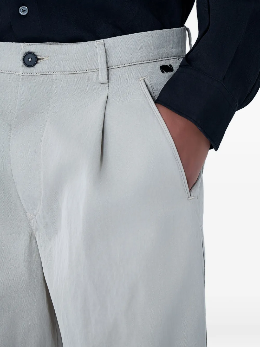 Massimo Osti Studio Geplooide shorts Beige