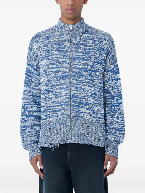 Marni zip-up mock-neck cardigan