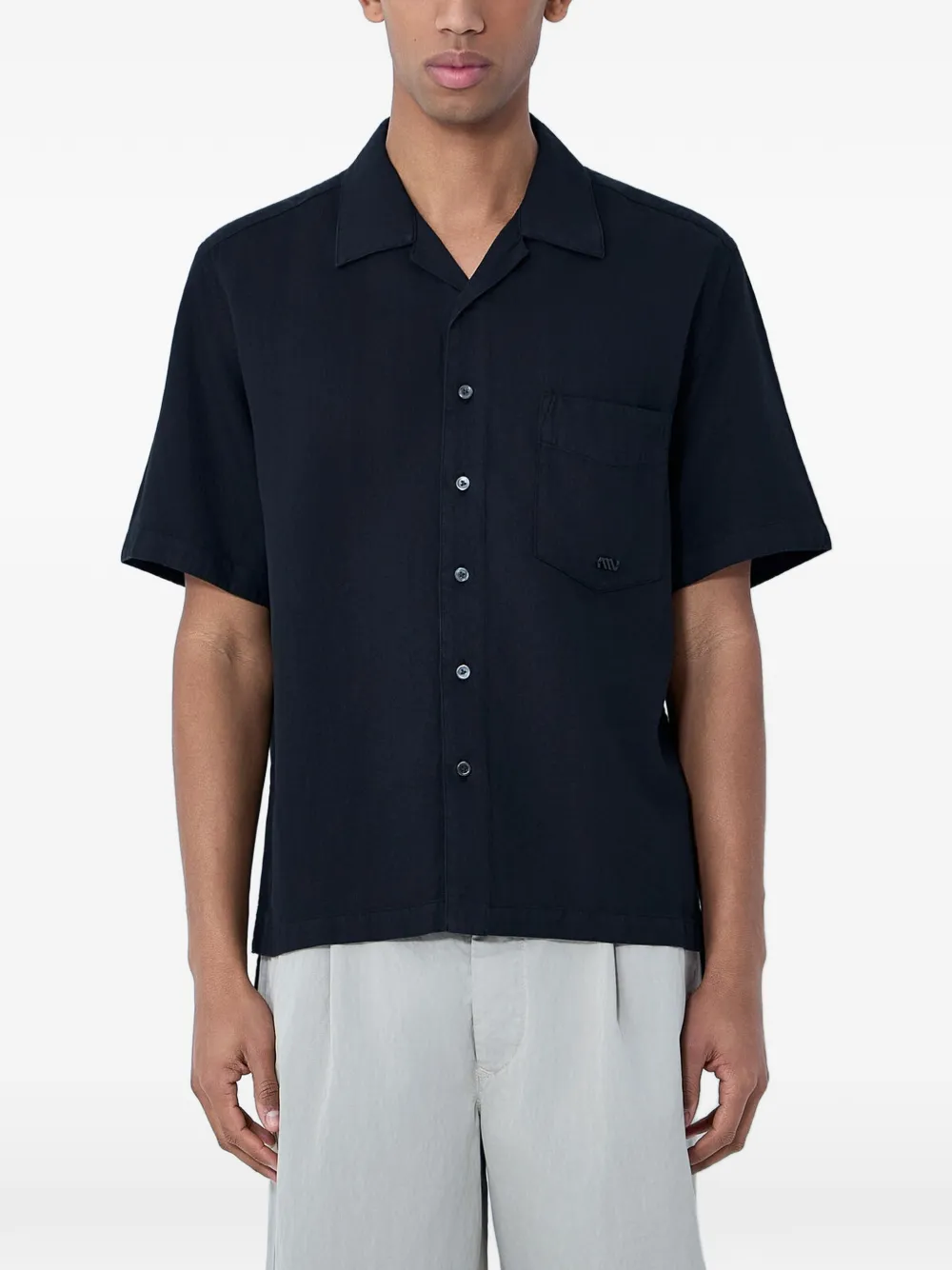 MOOS STUDIO short-sleeve shirt - Nero