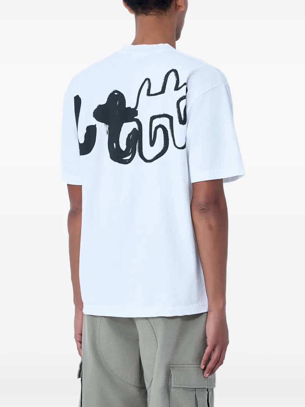  B.eautiful Fish-motif T-shirt - White 