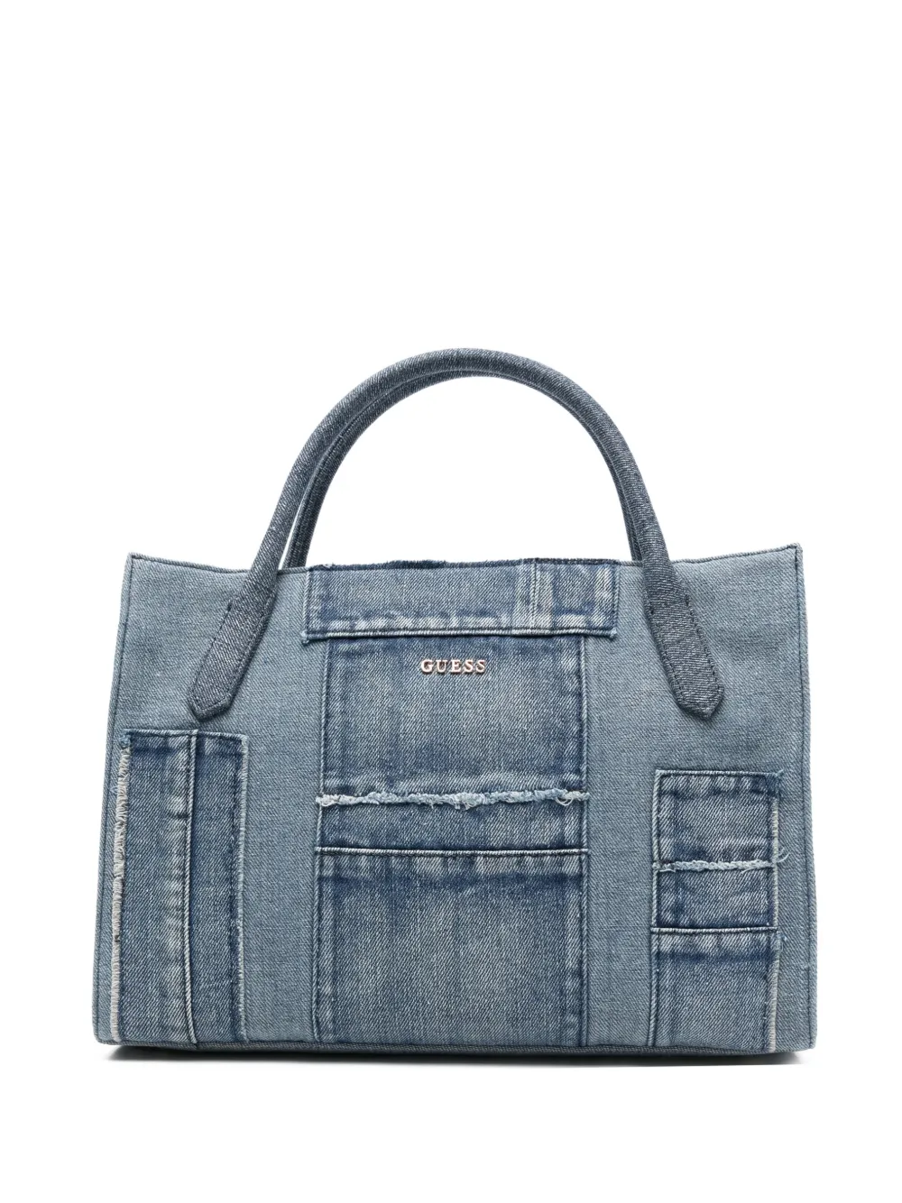 GUESS USA Borsa tote Jodi denim - Blu