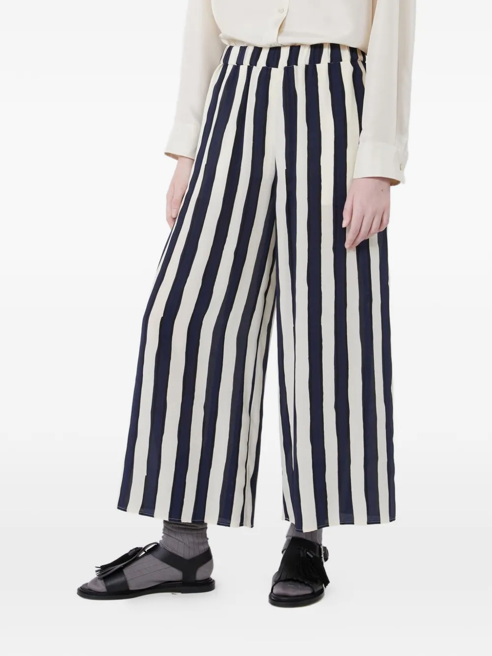 Weekend Max Mara Nirvana striped-pattern trousers - Blu