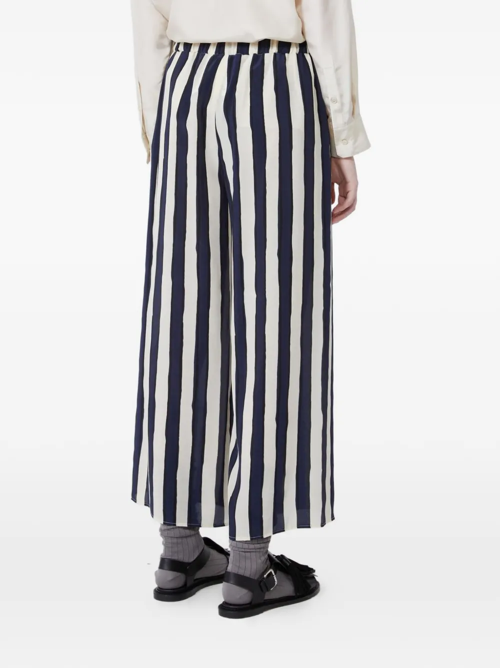  Weekend Max Mara Nirvana Striped-pattern Trousers - Blue 