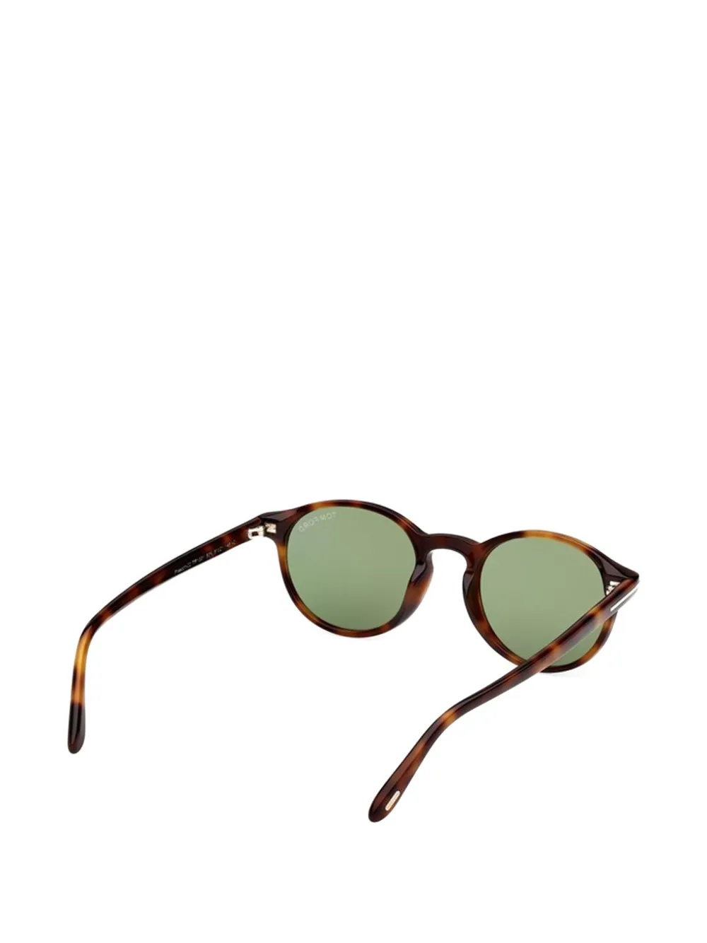 TOM FORD Zonnebril met rond montuur Bruin