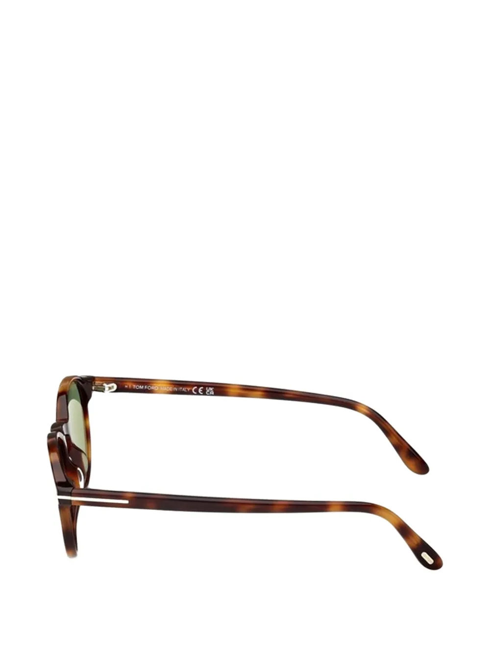 TOM FORD Zonnebril met rond montuur Bruin