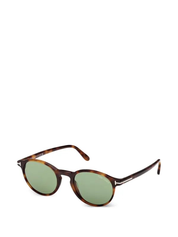 TOM FORD ラウンドフレーム サングラス | ブラウン | FARFETCH JP