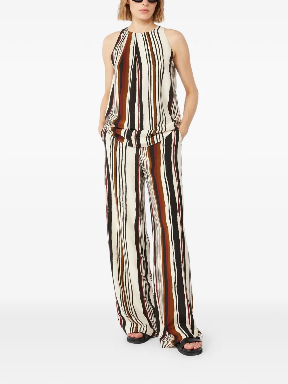 Max Mara Gestreepte blouse Beige