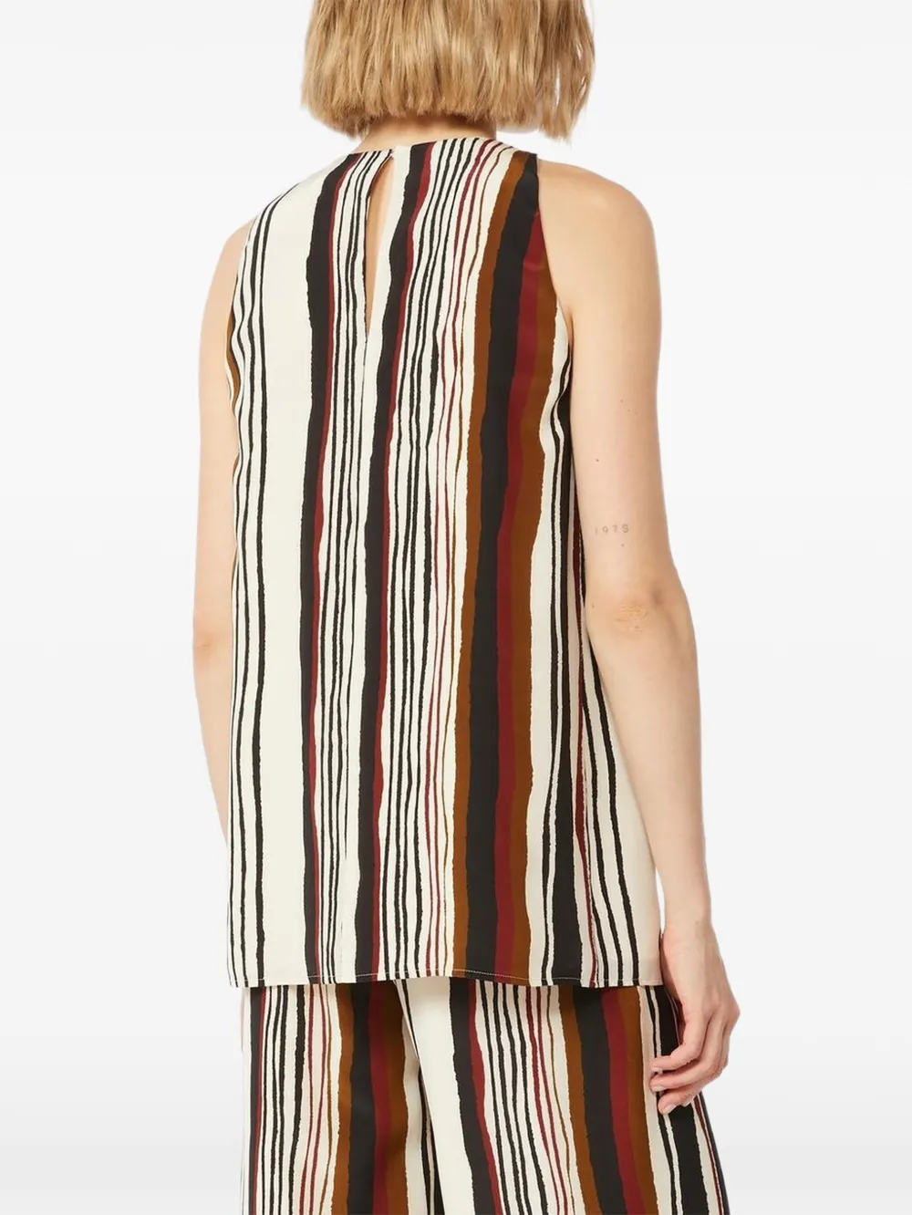 Max Mara Gestreepte blouse Beige