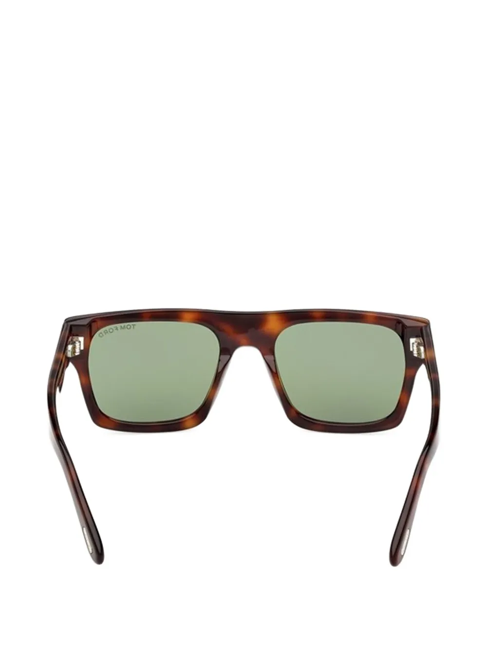 TOM FORD Cyrus zonnebril met schildpadschild-design Bruin