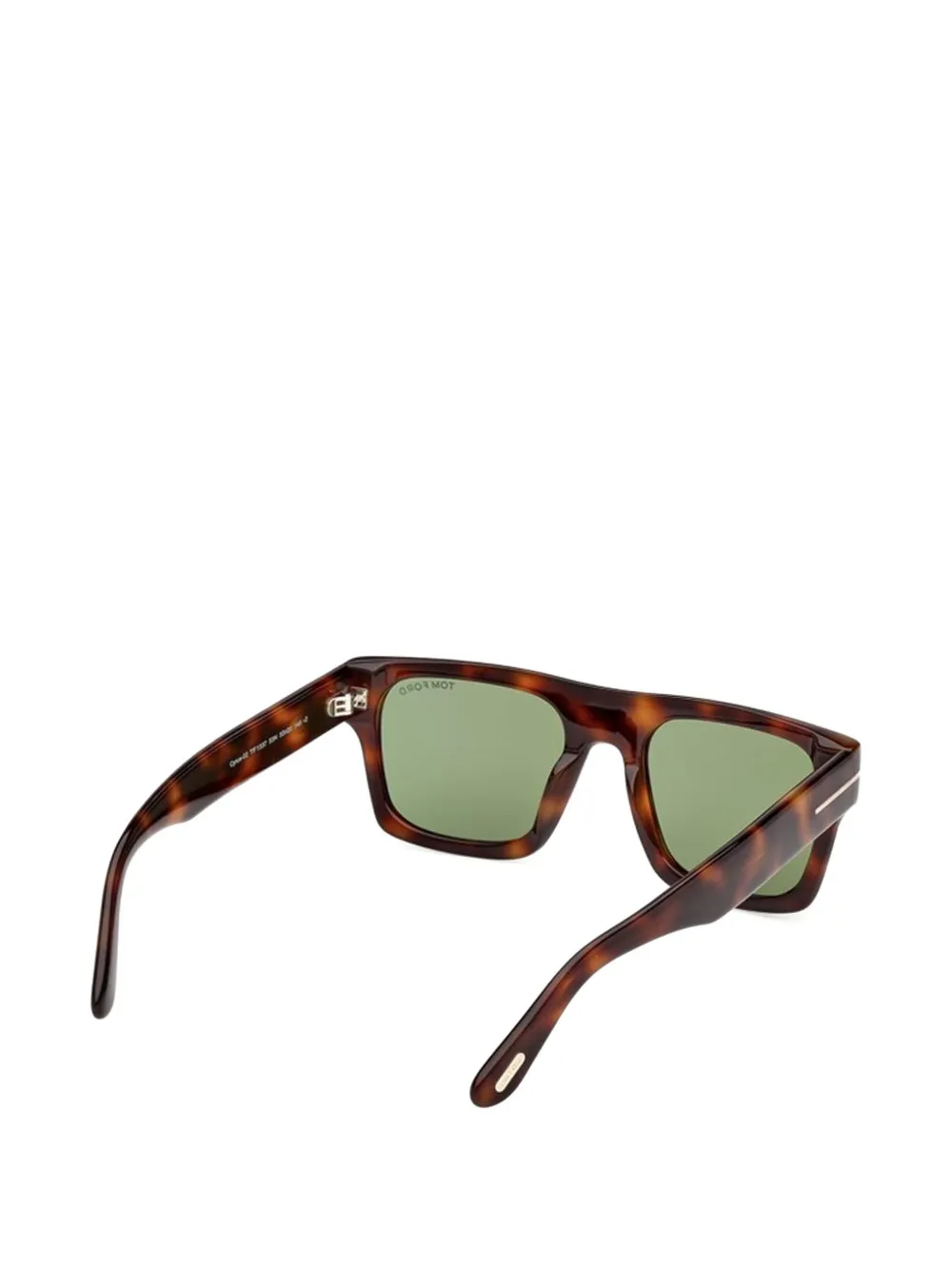 TOM FORD Cyrus zonnebril met schildpadschild-design Bruin