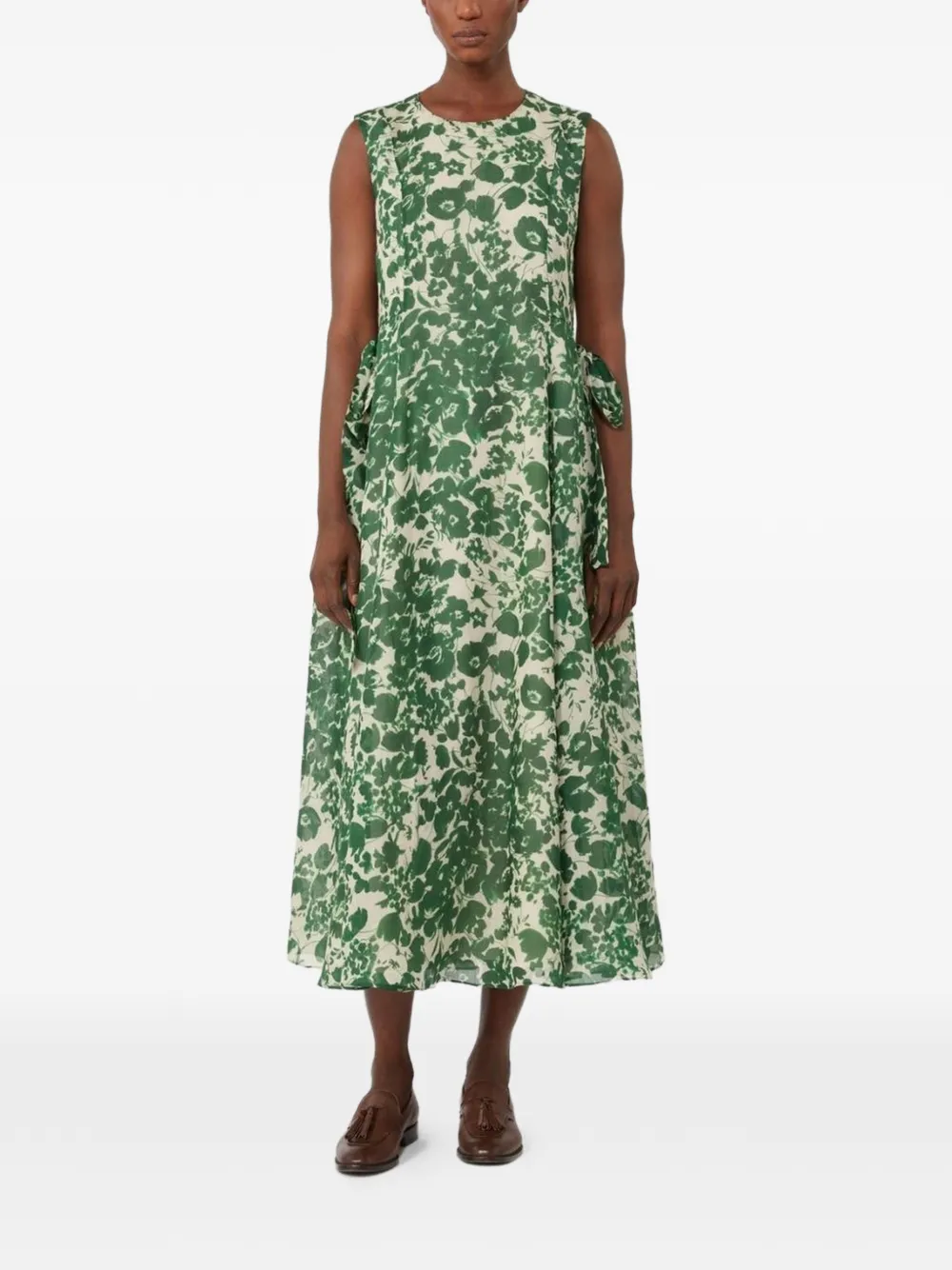  's Max Mara Floral-pattern Midi Dress - Green 