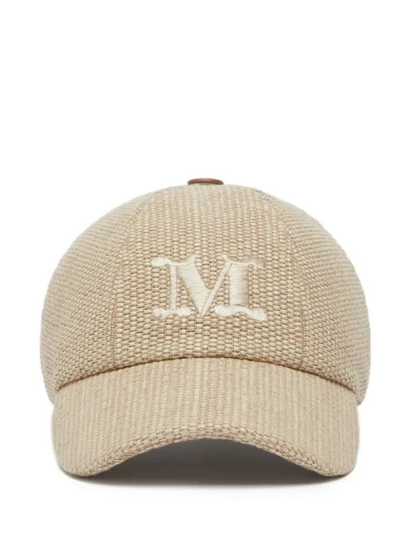 Max Mara ベースボールキャップ ベージュ ロゴ 34335259_65512233_600.jpg