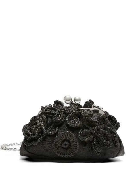 Weekend Max Mara Pasticcino floral-details chain small shoulder bag