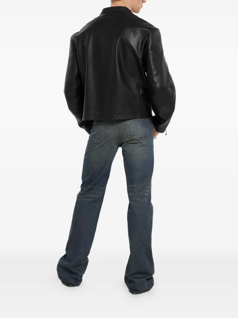 Gucci Horsebit leren jack Zwart
