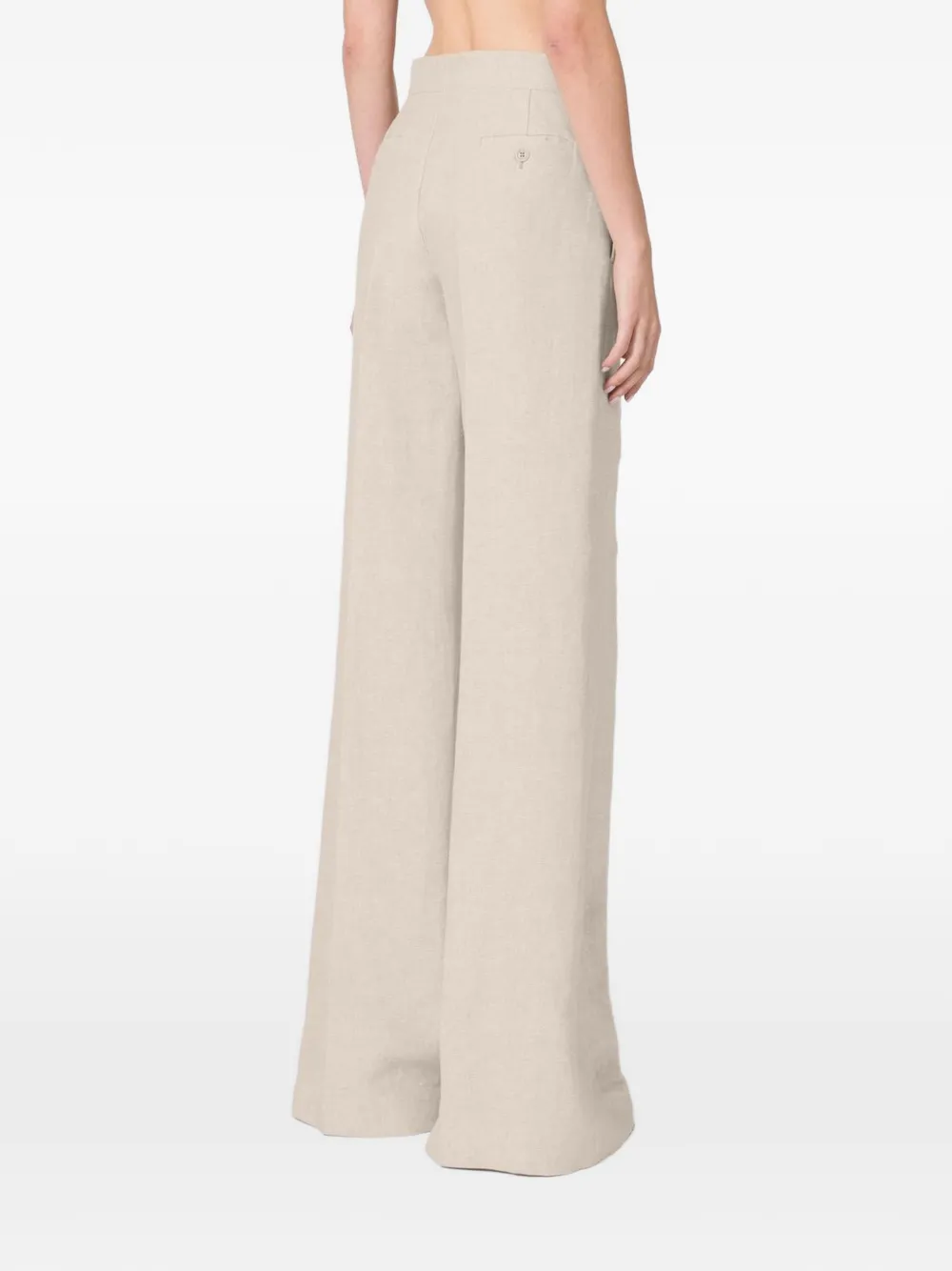 Max Mara Palazzo linnen broek Beige