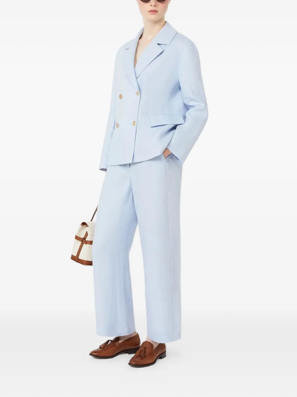 'S Max Mara Broek met trekkoord Blauw