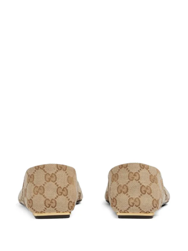 Gucci Vittoria ホースビット フラットシューズ | ニュートラル
