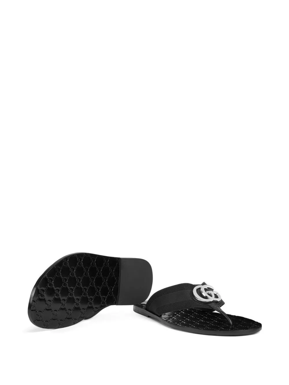 Gucci Riviera sandalen met string Zwart
